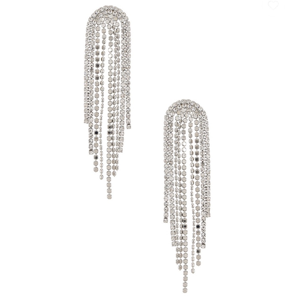 SHASHI Casino earrings in silver